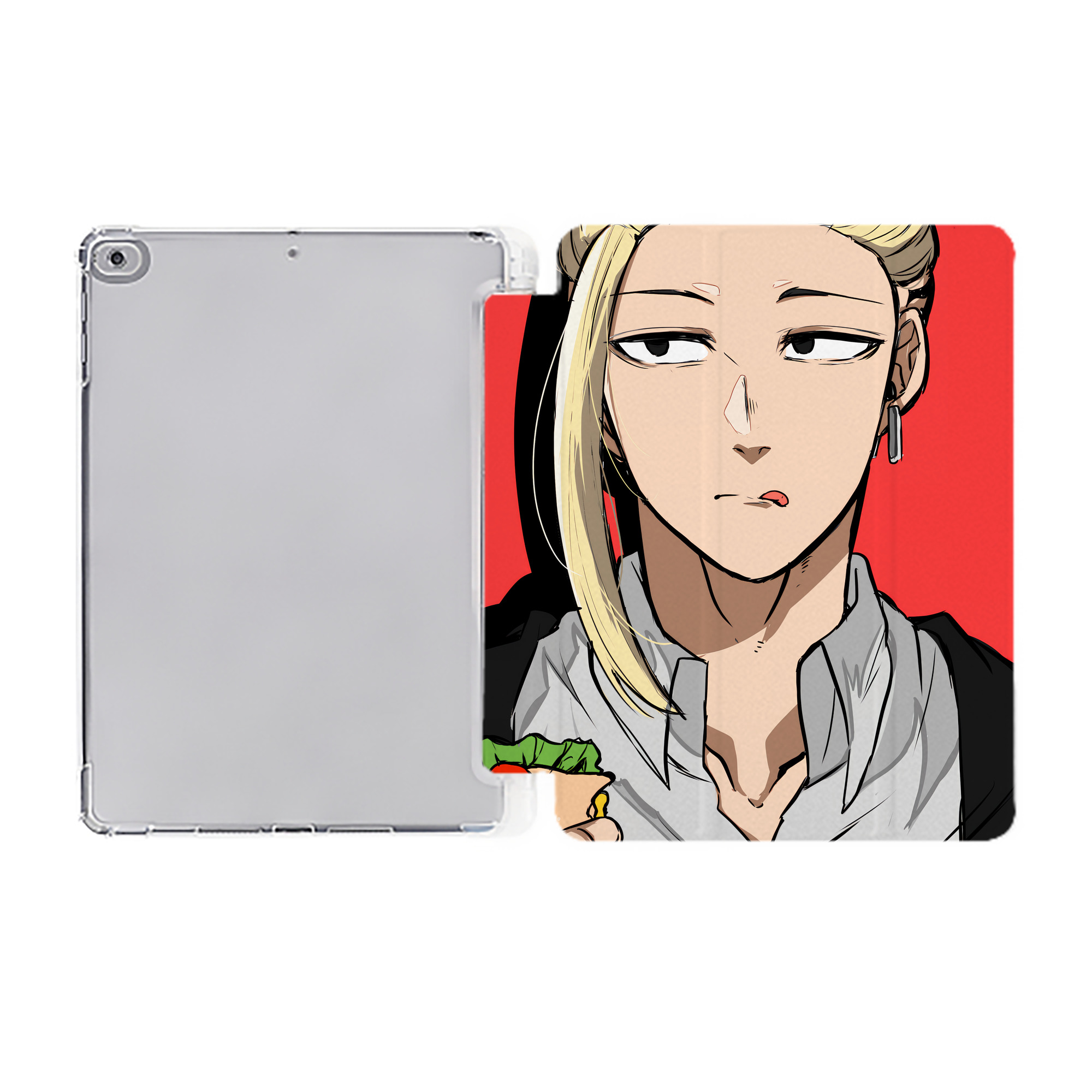 （画像用） ドラゴンクエスト Doragon Kuesuto Dragon Quest IPad ケース ペン収納付き 三つ折りスタンド PUレザー×シリコン 対応機種9.5/10.5/10.9インチ
